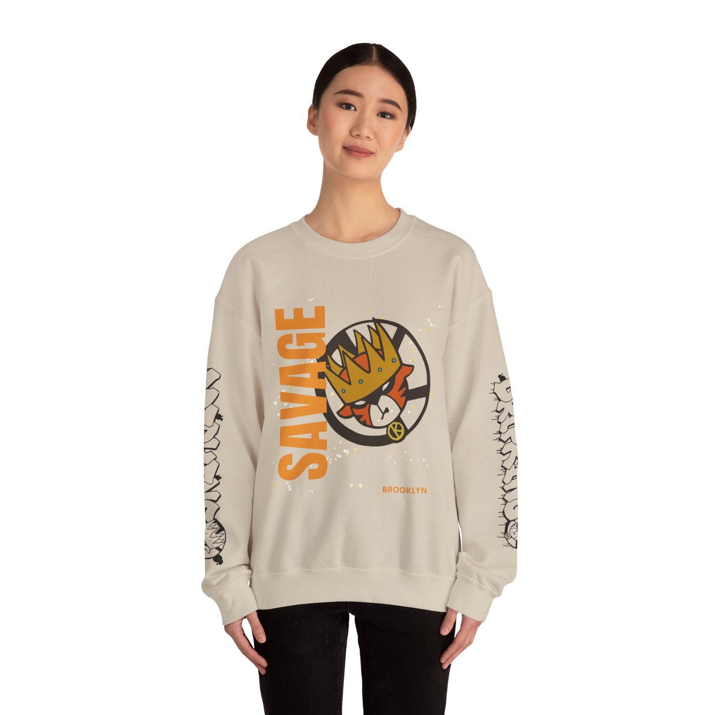 Urban Savage Crewneck Sweatshirt - Drip King Design
