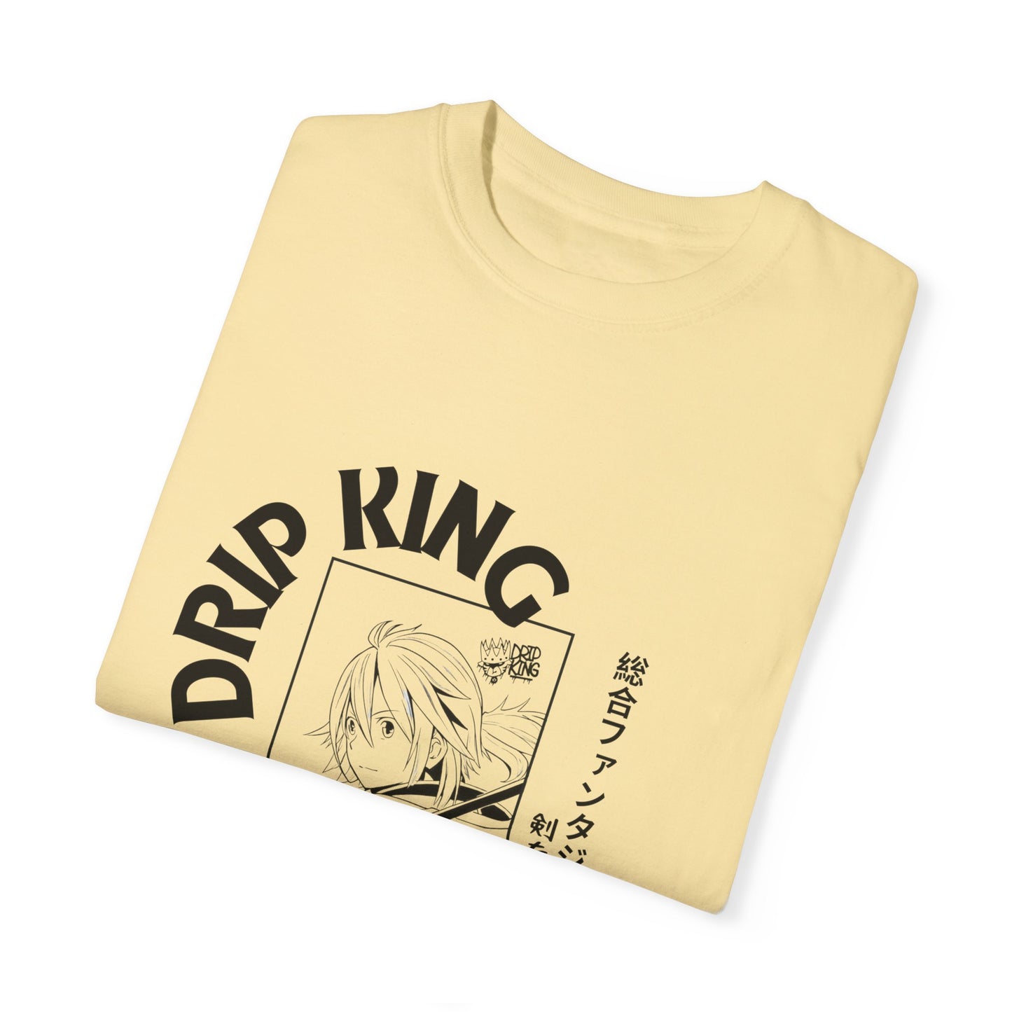 Drip King Unisex Garment-Dyed T-Shirt - Streetwear Vibe for Trendsetters