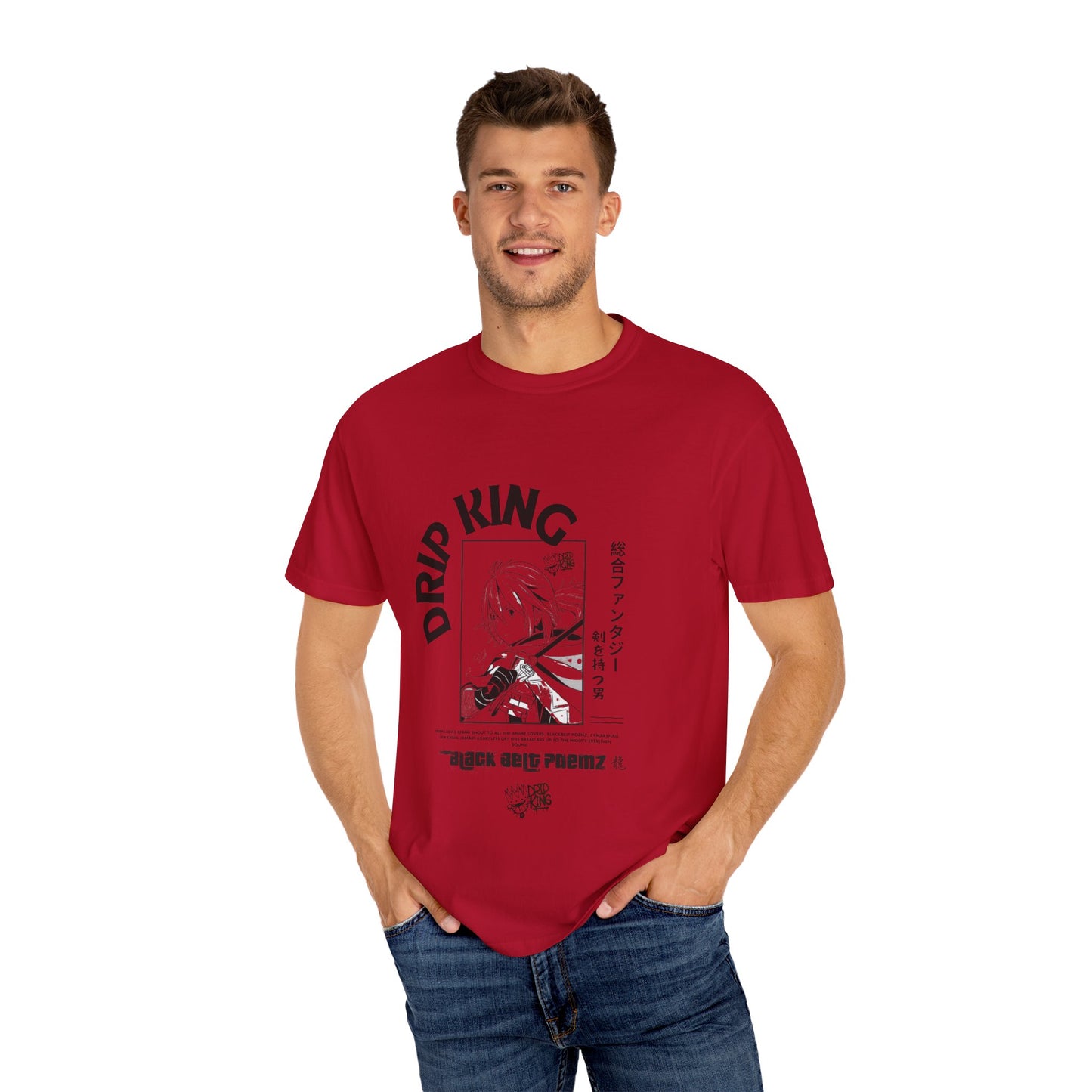 Drip King Unisex Garment-Dyed T-Shirt - Streetwear Vibe for Trendsetters