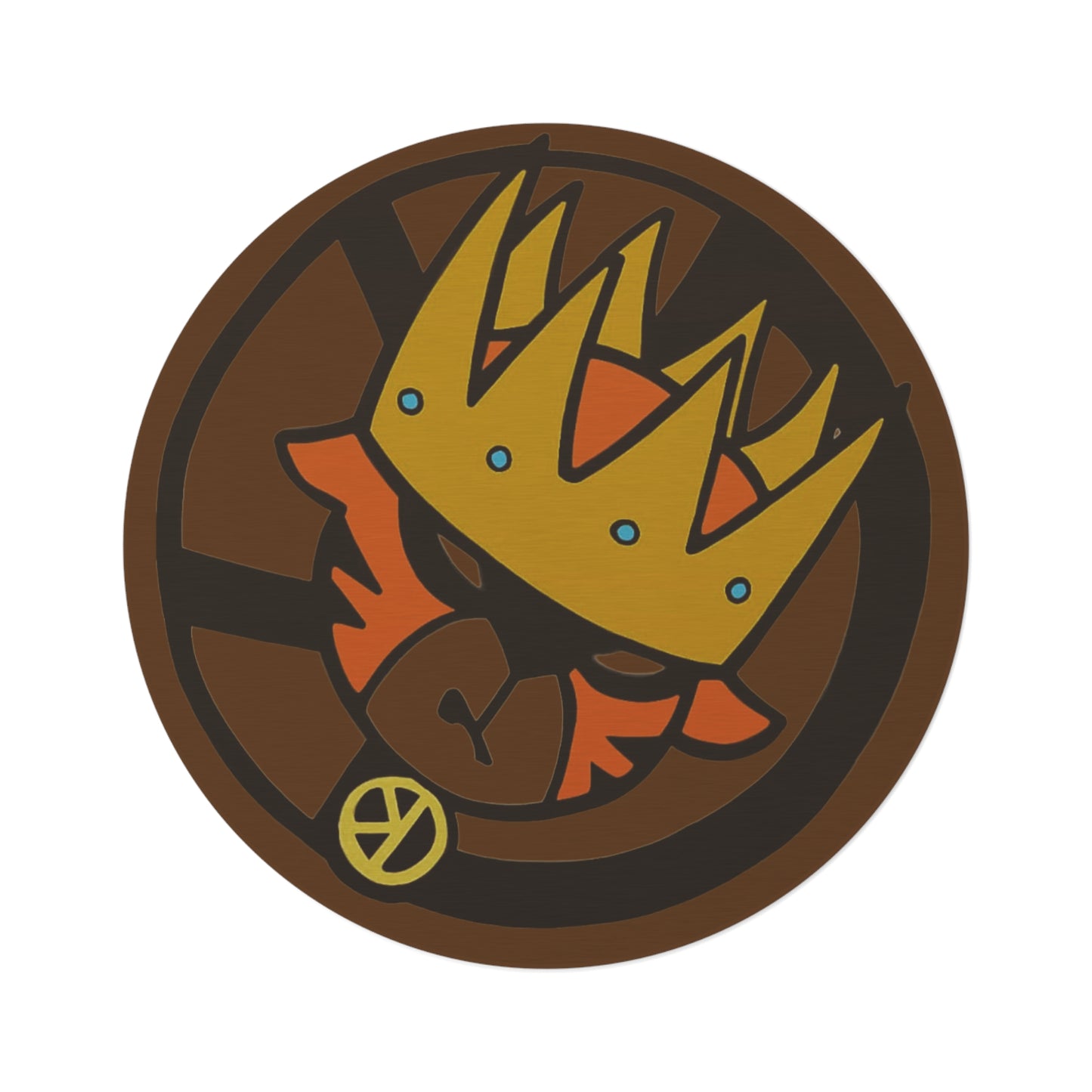 Drip King Round Rug