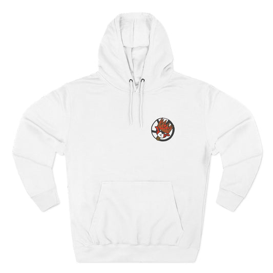 Three-Panel Fleece Hoodie with Graphic Design – Cozy Streetwear for Everyday Style