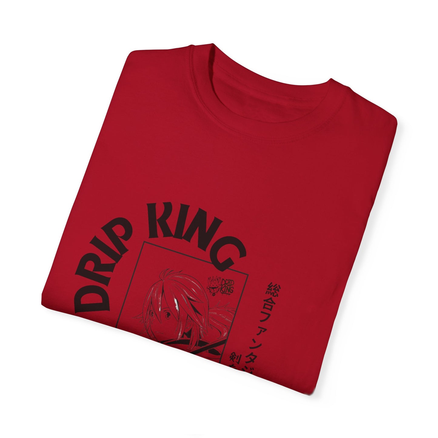 Drip King Unisex Garment-Dyed T-Shirt - Streetwear Vibe for Trendsetters