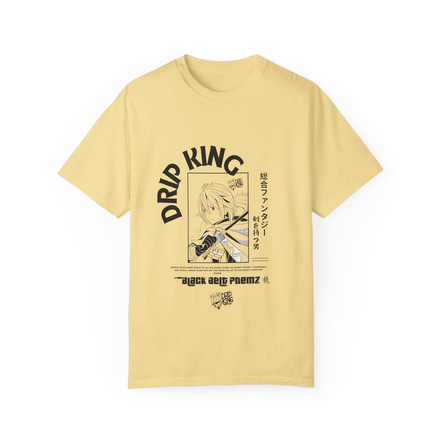 Drip King Unisex Garment-Dyed T-Shirt - Streetwear Vibe for Trendsetters