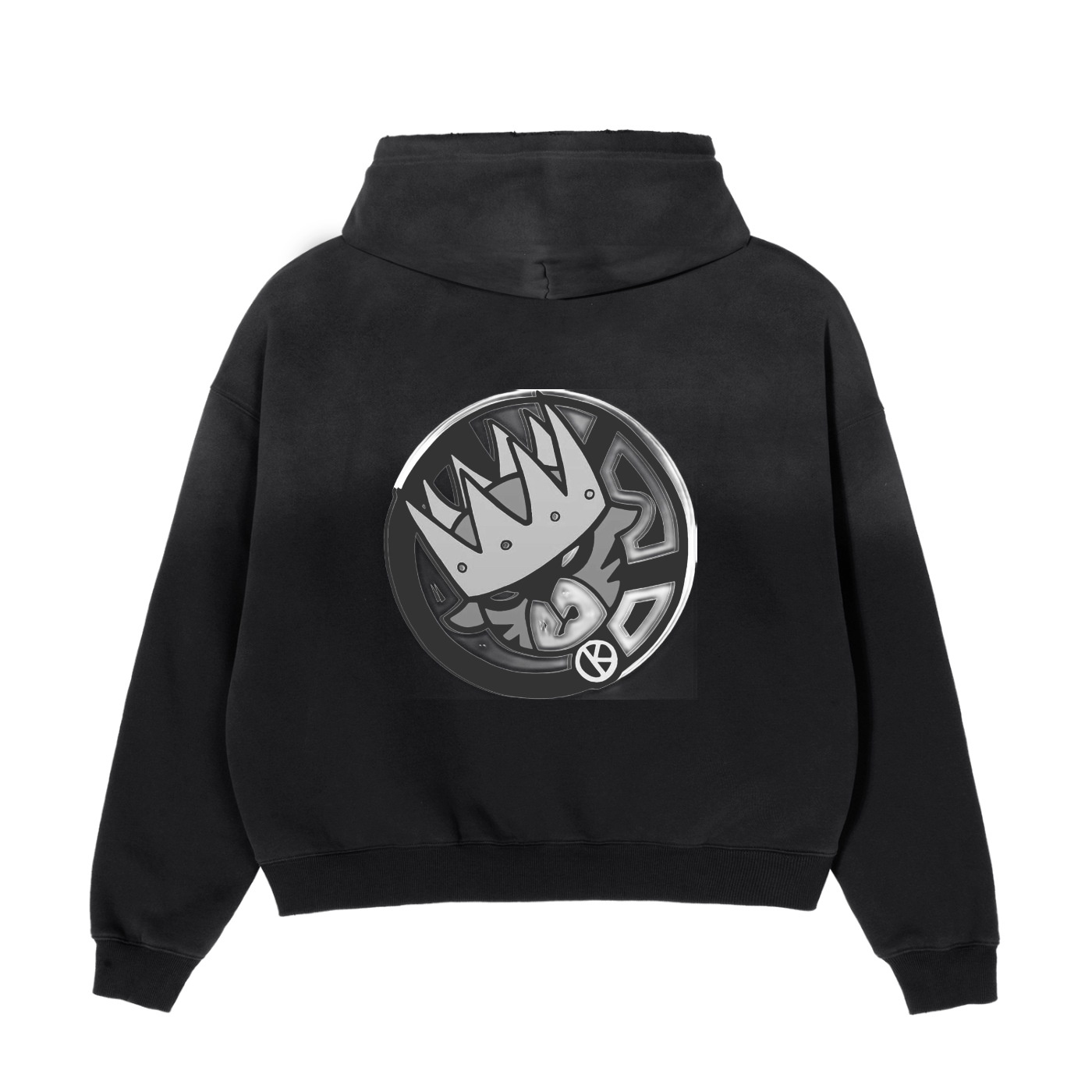 Frayed Sunfade Boxy Hoodie