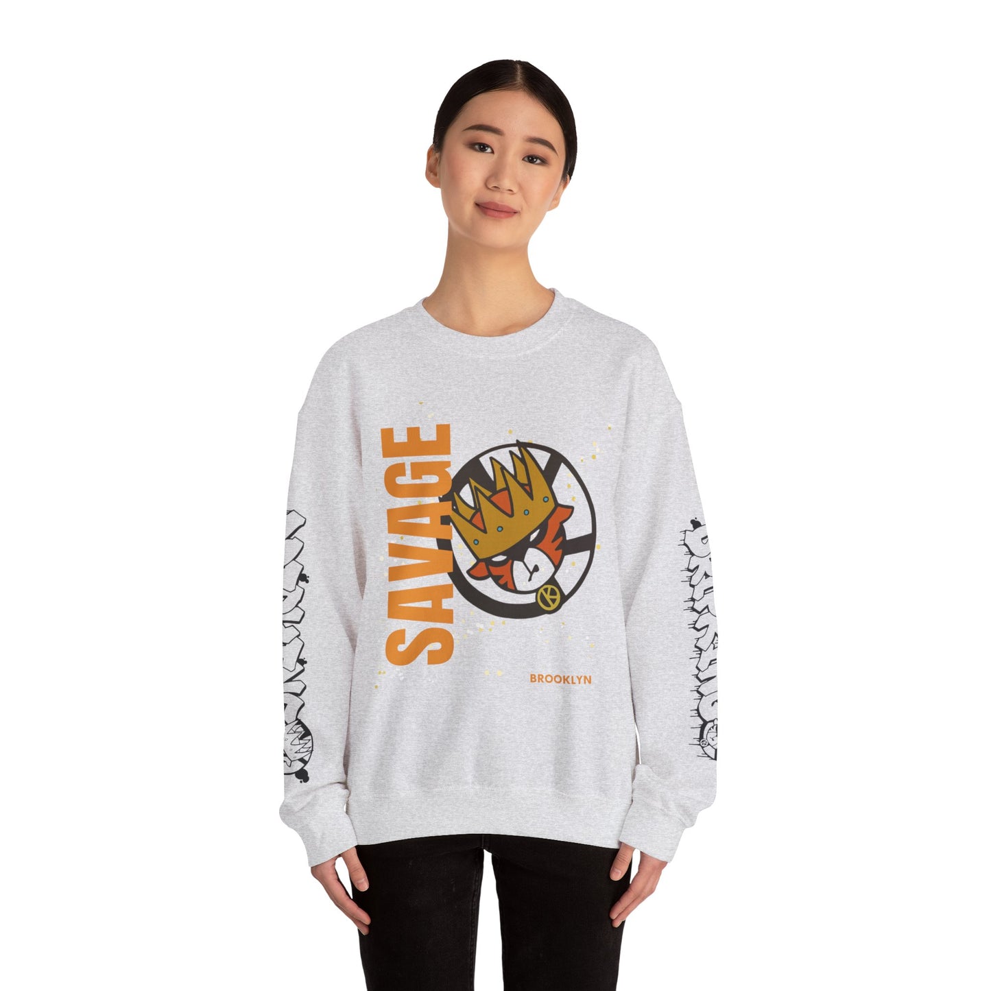 Urban Savage Crewneck Sweatshirt - Drip King Design