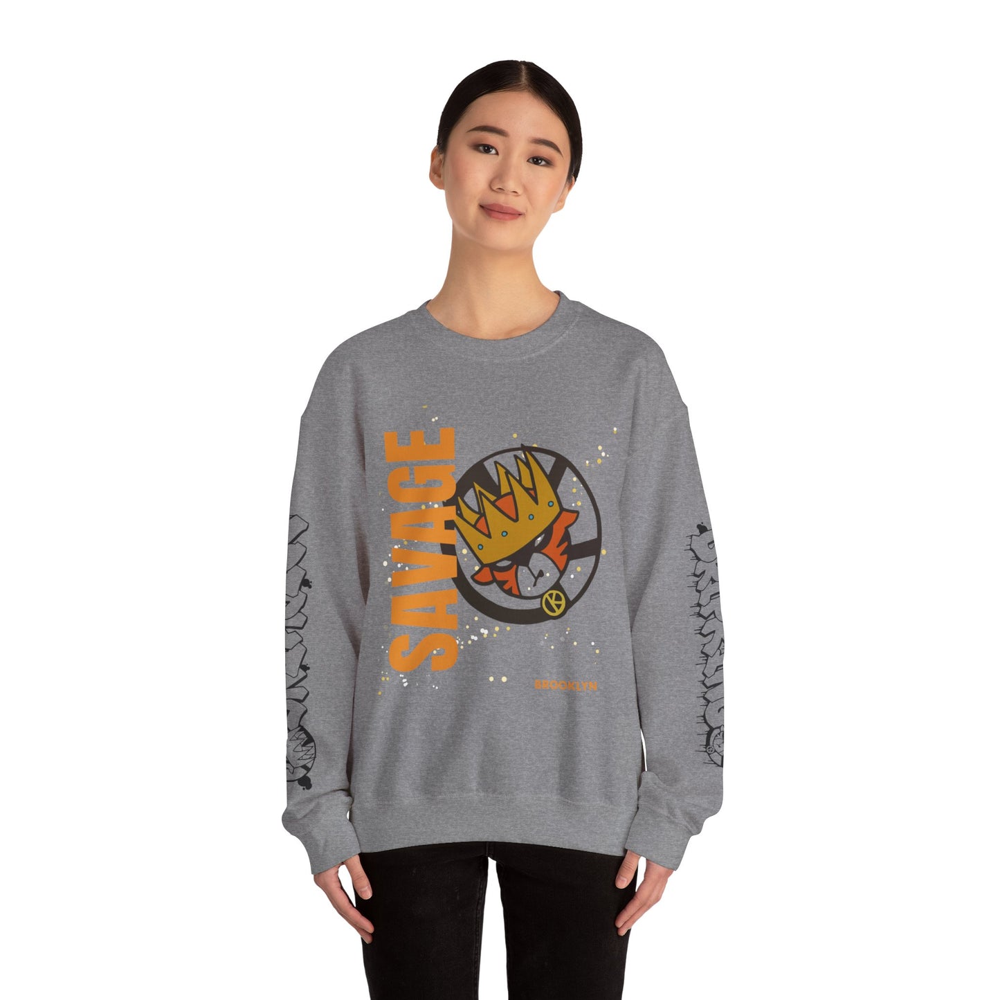 Urban Savage Crewneck Sweatshirt - Drip King Design