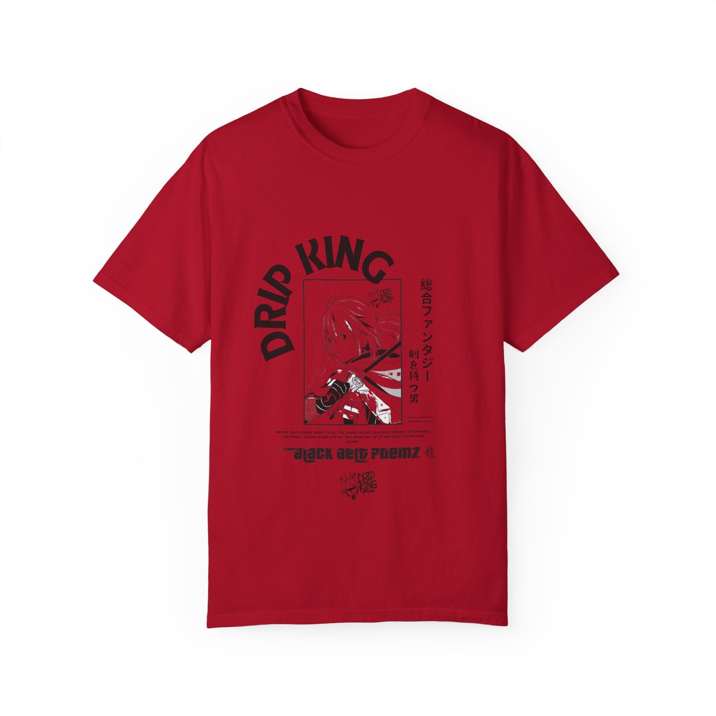 Drip King Unisex Garment-Dyed T-Shirt - Streetwear Vibe for Trendsetters