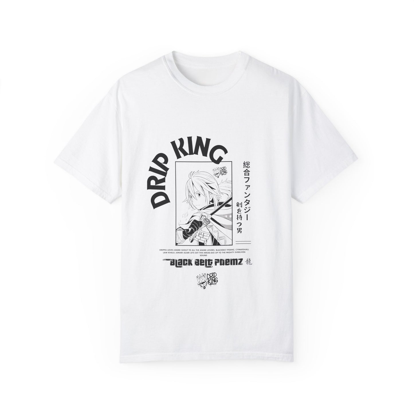 Drip King Unisex Garment-Dyed T-Shirt - Streetwear Vibe for Trendsetters