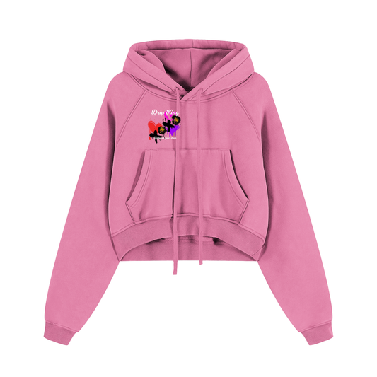 Snow Washed Cropped Hoodie