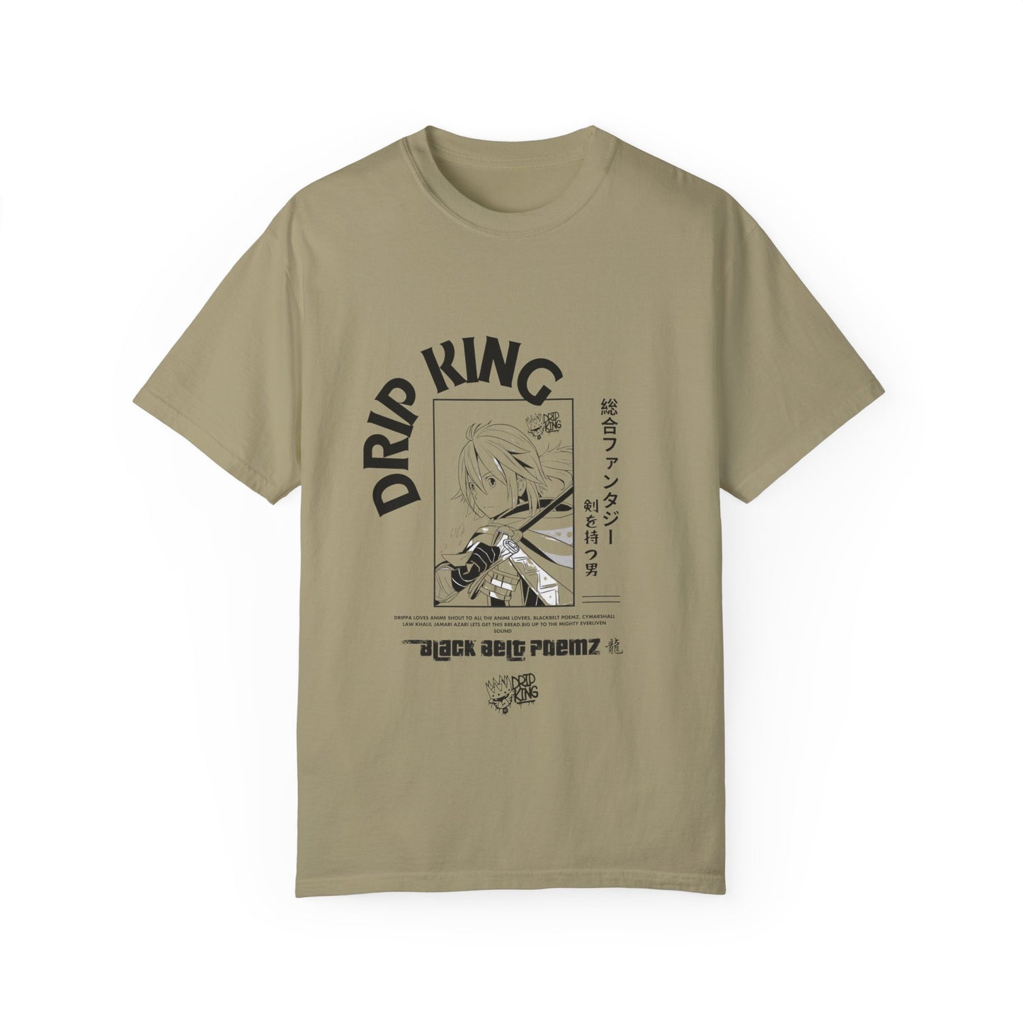 Drip King Unisex Garment-Dyed T-Shirt - Streetwear Vibe for Trendsetters