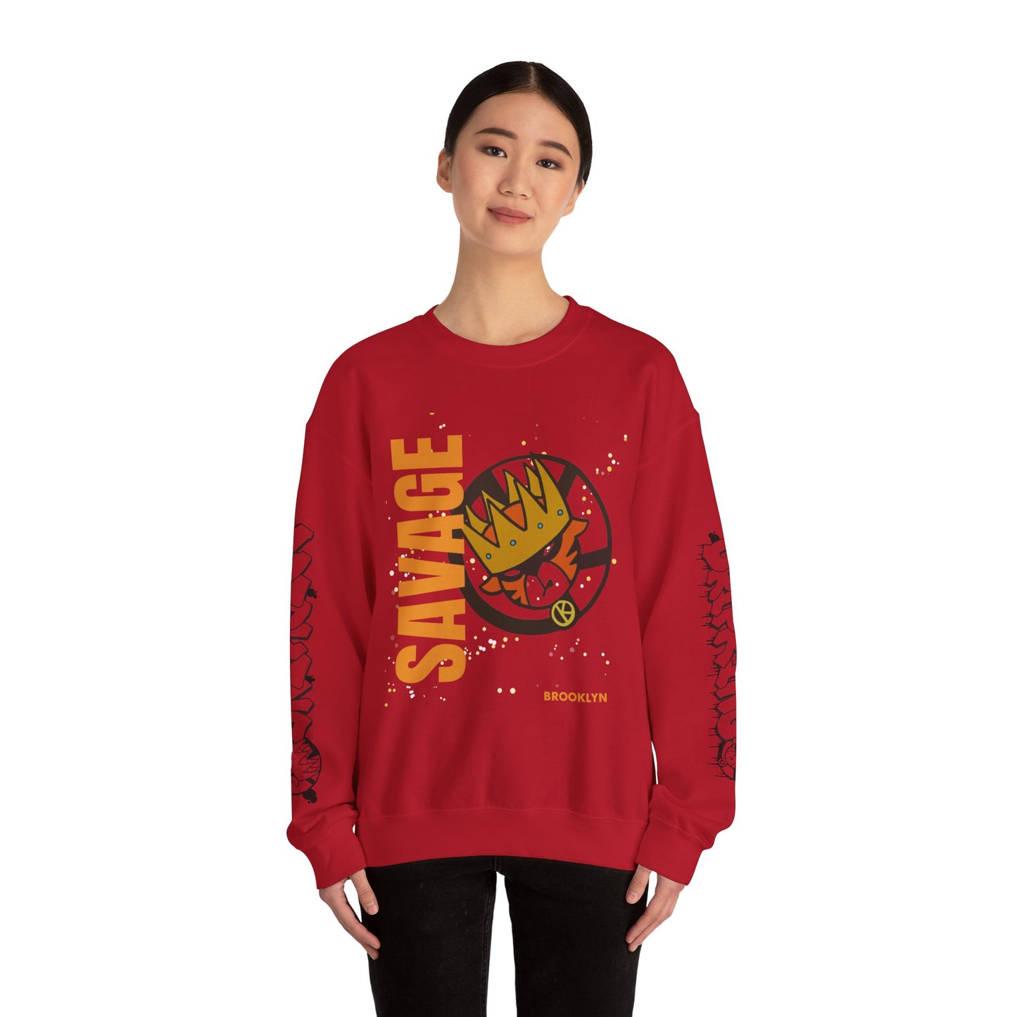 Urban Savage Crewneck Sweatshirt - Drip King Design