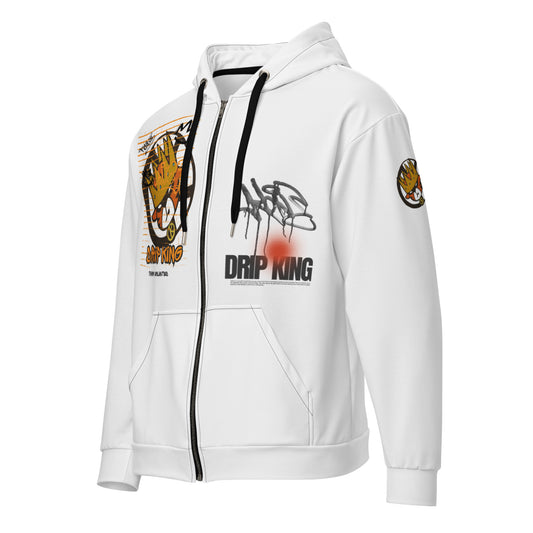 drip king Unisex zip hoodie