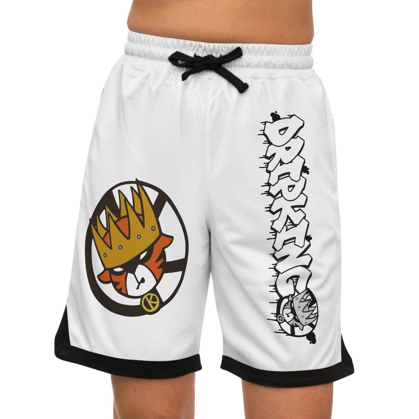 drip King Basketball Rib Shorts (AOP)