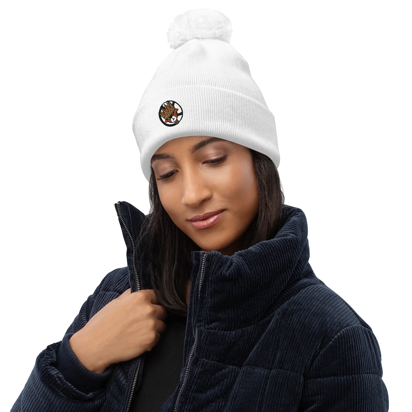 drip king Pom pom beanie